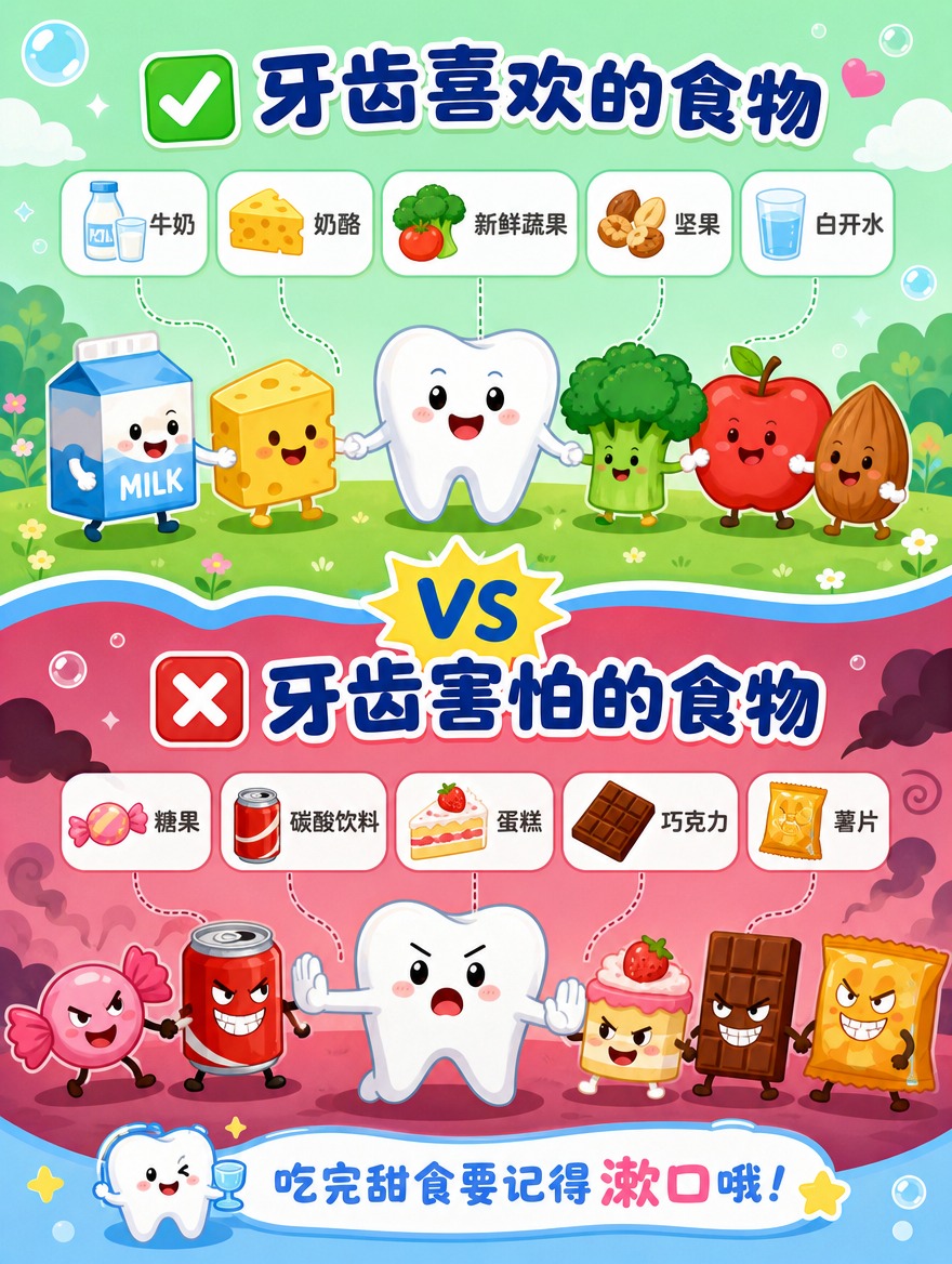 [商品] 无实物商品，为儿童口腔卫生科普插画设计。 [画面]… - 图片创意预览