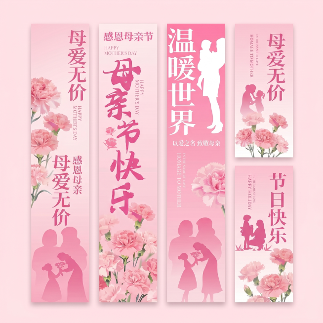 改为5个吊旗，两短3长预览效果