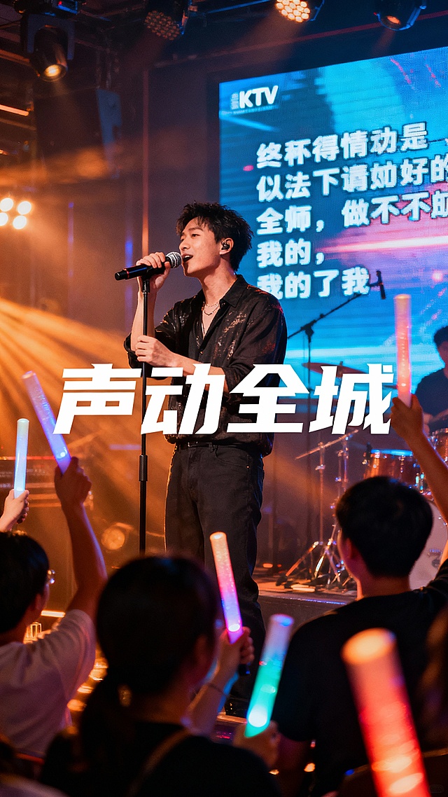 生成50张娱乐KTV的照片，图片加入一些文字