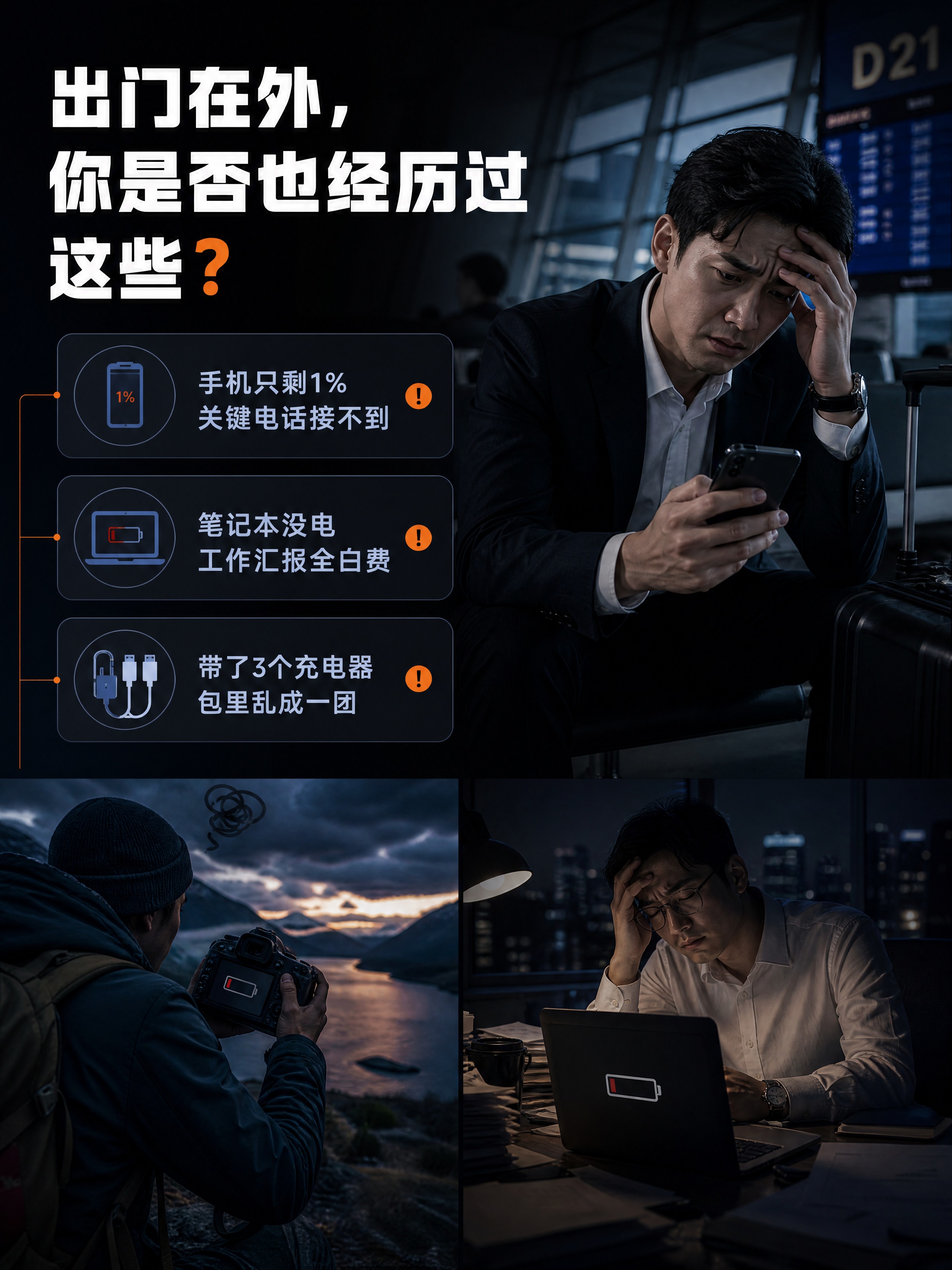 [商品] 本页为痛点页，无需产品图。 [画面] 目标：痛点直击… - 图片创意预览