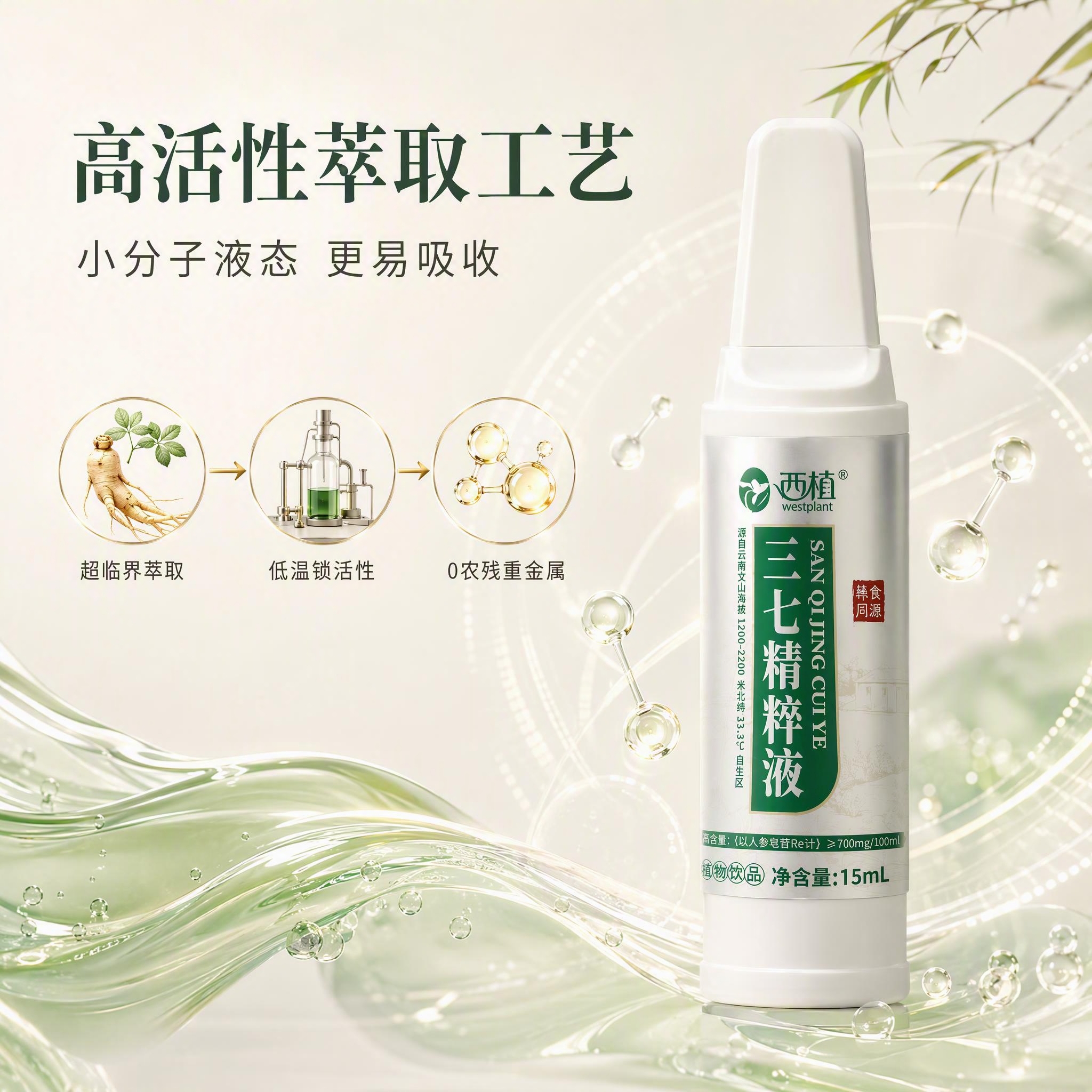 [主图-4] 工艺与吸收卖点图，超临界萃取小分子易吸收。 [统… - 图片创意预览
