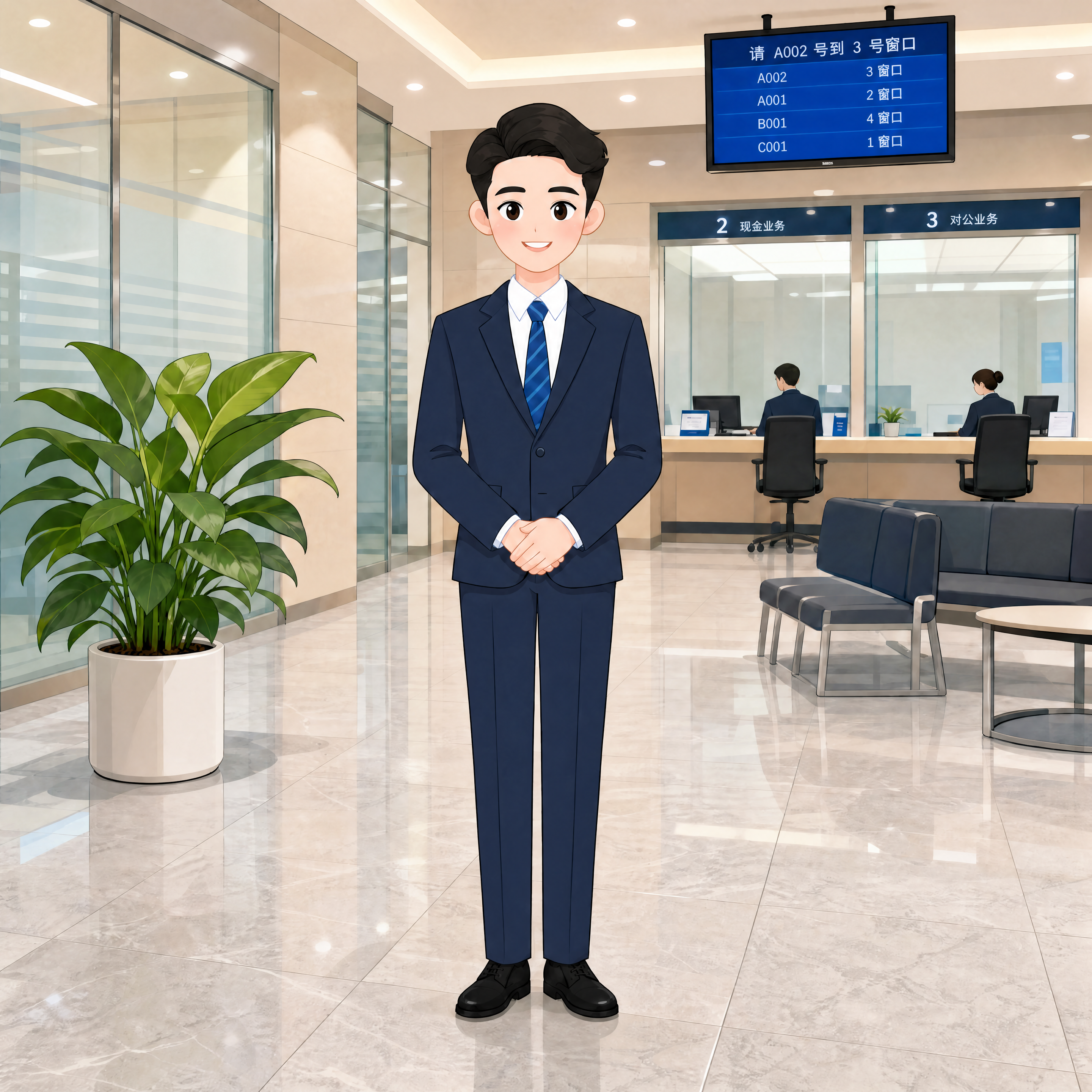 去掉左侧玻璃墙上的银行logo图案和"XX银行"、"XX BA… - 图片创意预览