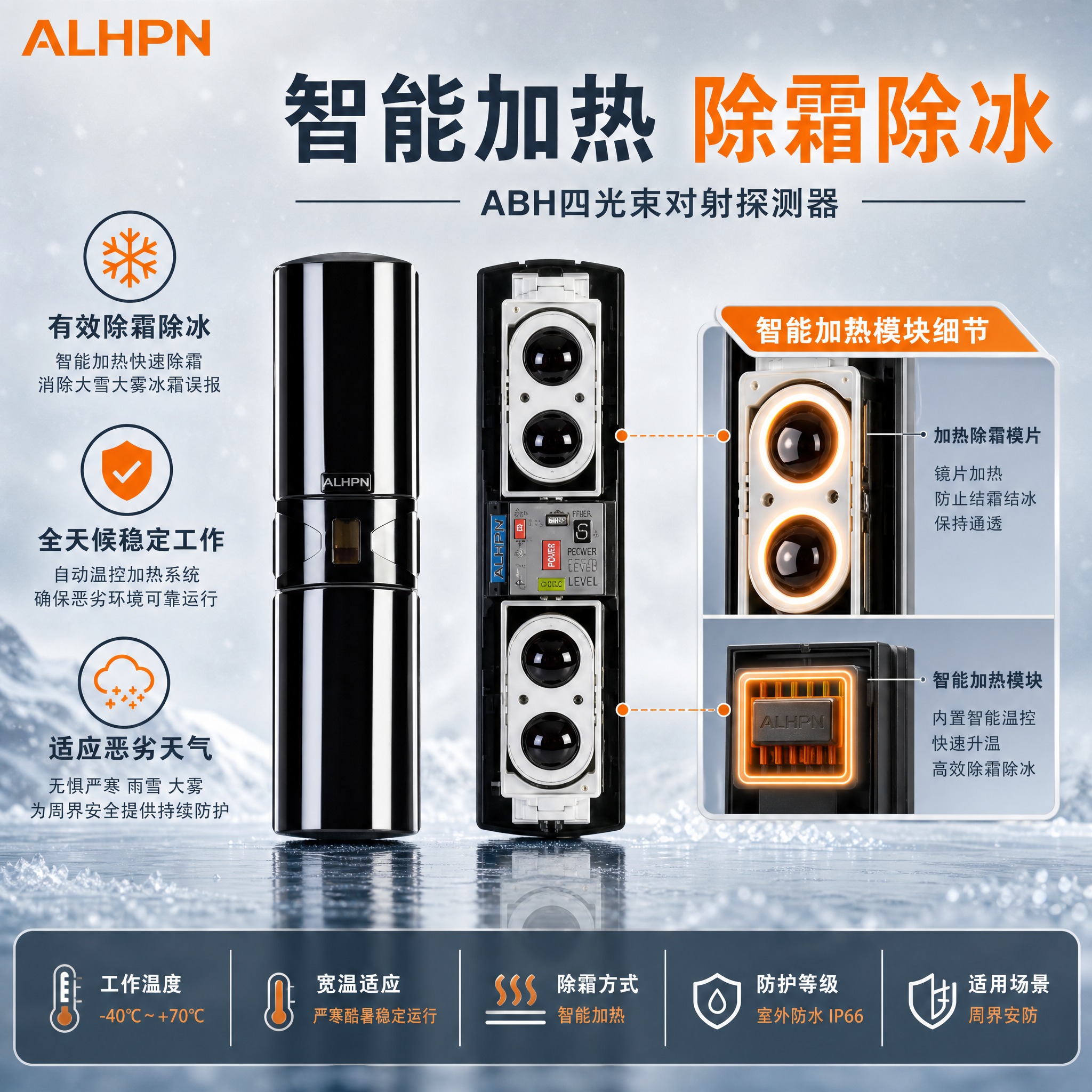 [主图-3] 智能加热除霜功能与产品细节特写图。 [统一基调]… - 图片创意预览
