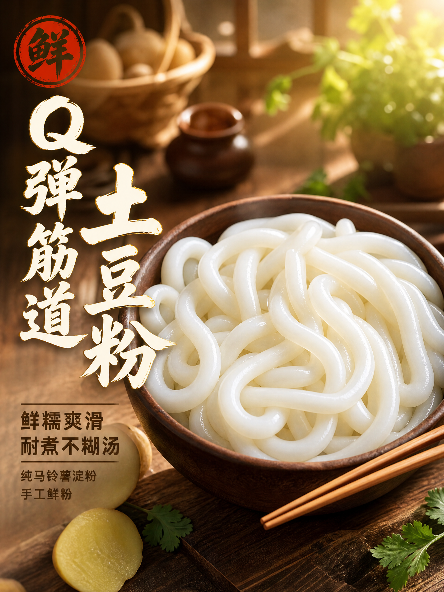 [主图-1] 首图点击率 土豆粉食欲诱惑场景。 [统一基调]… - 图片创意预览