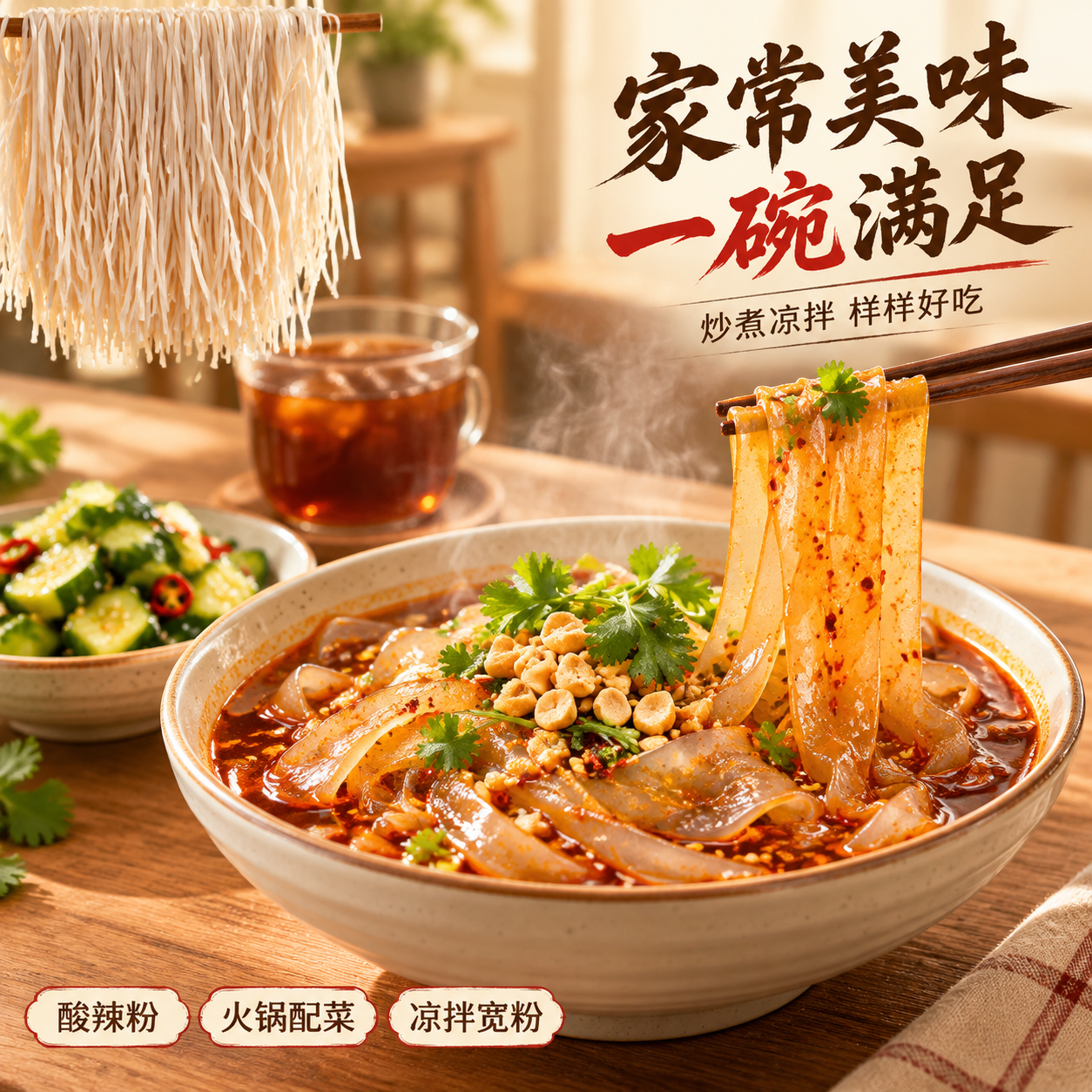 [主图-4] 山药宽粉烹饪食用场景，家庭餐桌代入感。 [统一基… - 图片创意预览