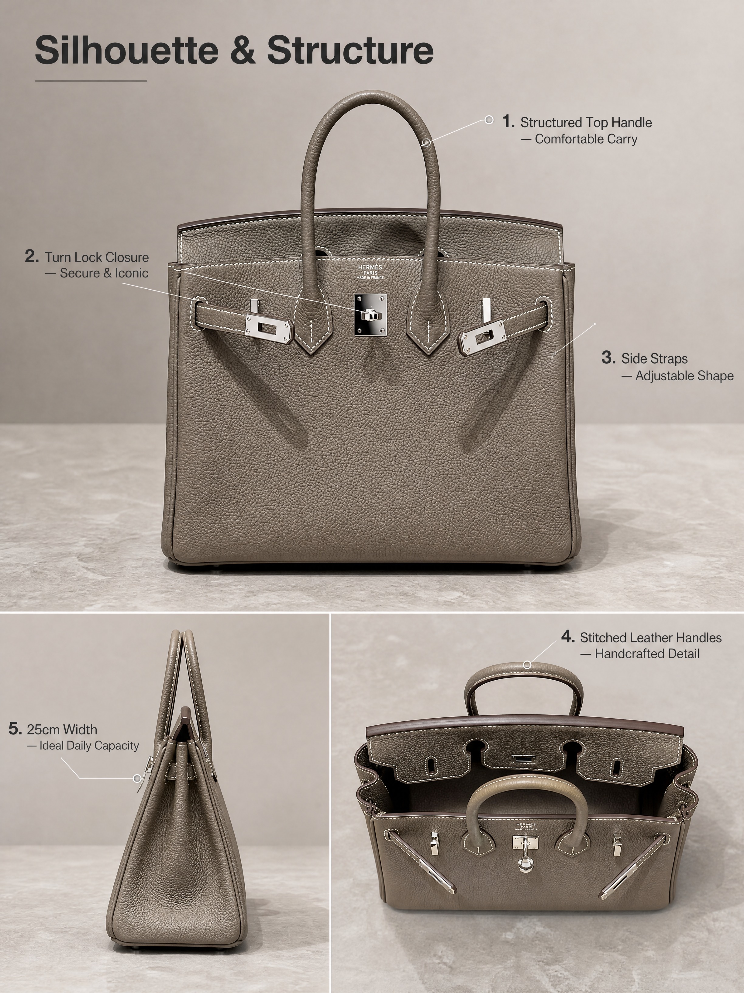 [商品] 使用【图1】爱马仕 Birkin 25 大象灰 To… - 图片创意预览
