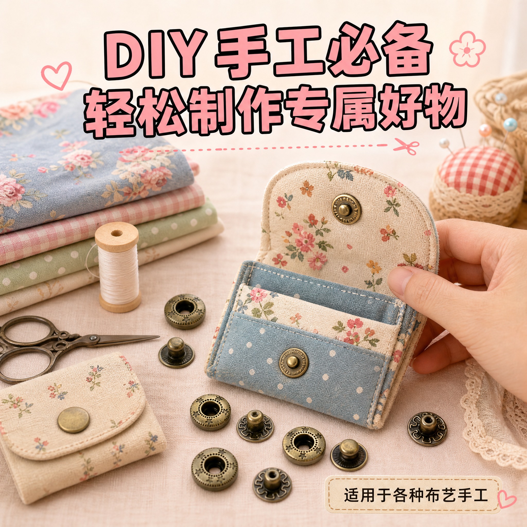 [主图-20] 831型金属四合扣 手工DIY布艺应用图。 [… - 图片创意预览