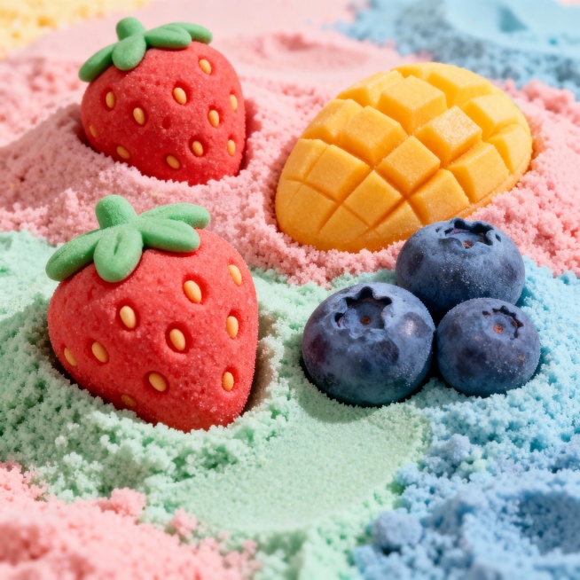 水果糕点太空沙预览效果