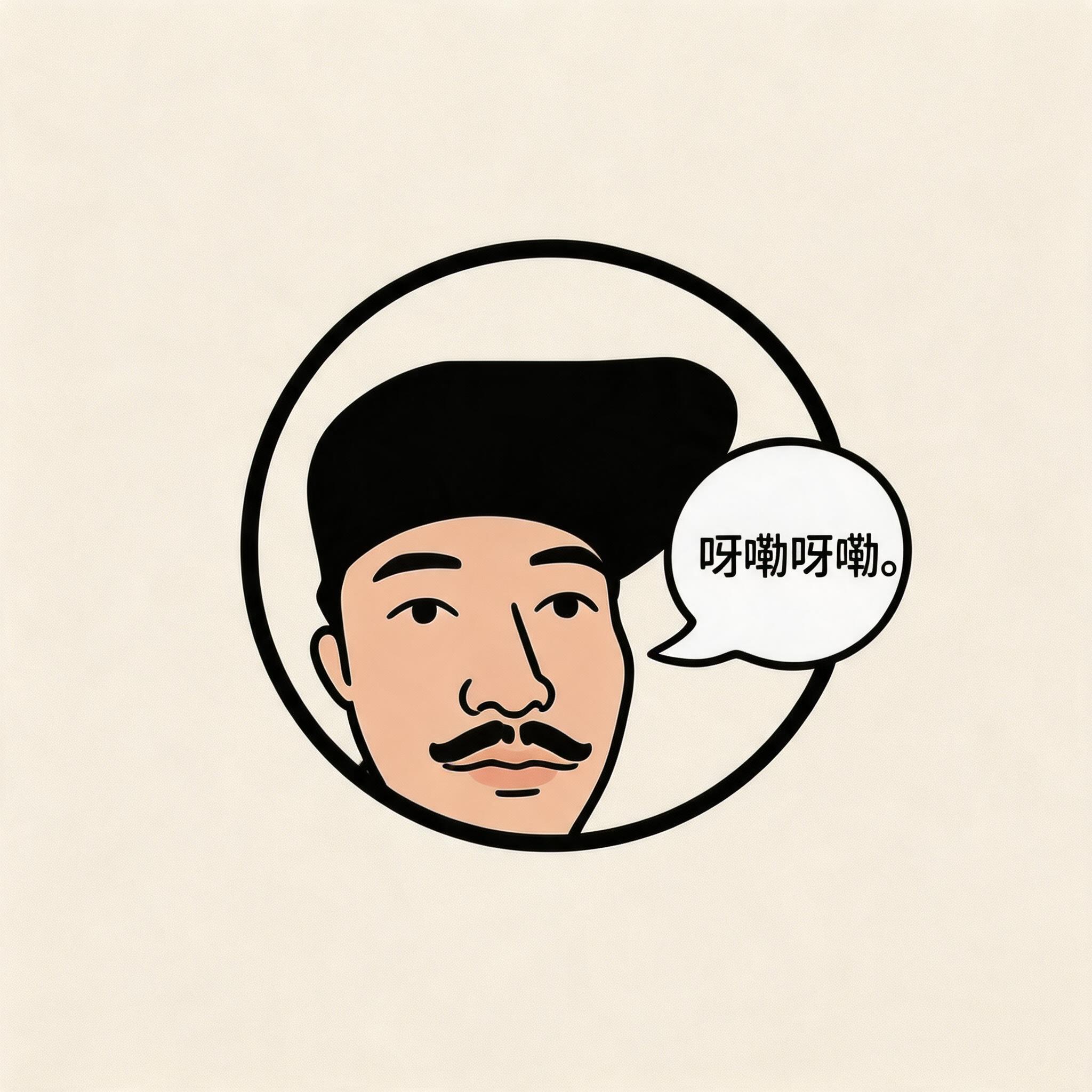 根据图中的人物形象，生成一个店铺logo店标，风格简约识别性强… - 图片创意预览