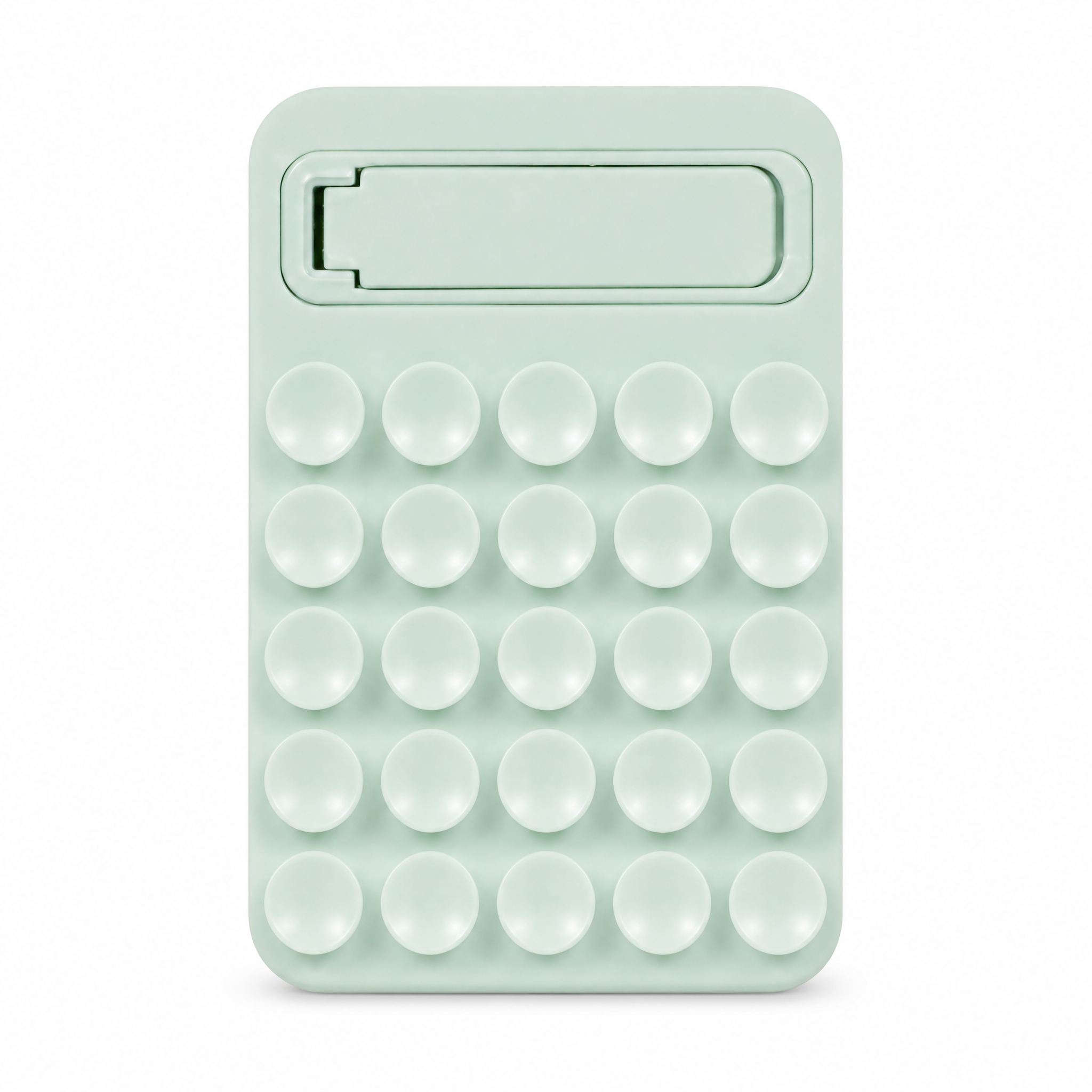 产品精修，只保留最上方第四个浅绿色的硅胶按键计算器商品，移除其… - 图片创意预览