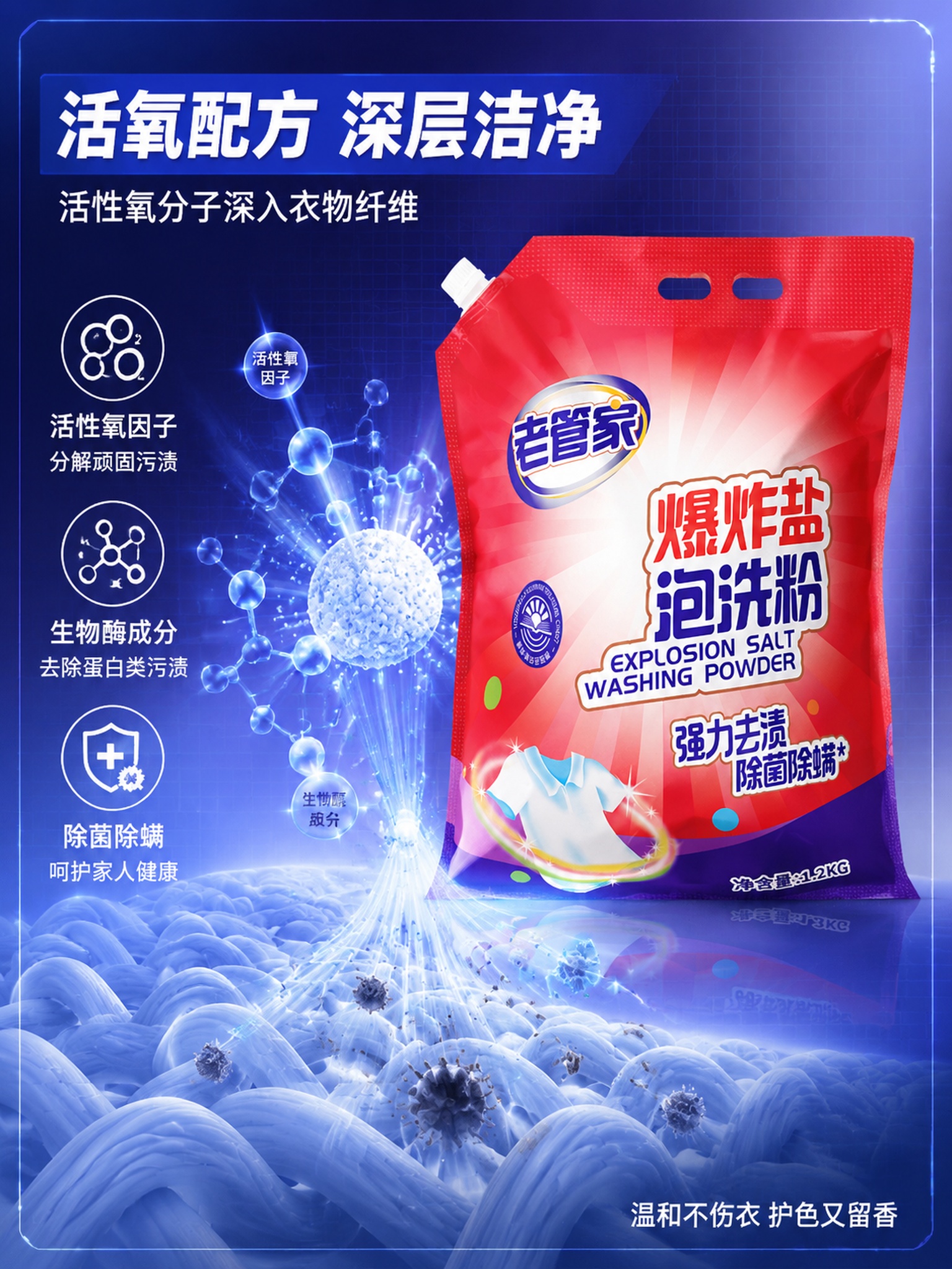 [主图-3] 老管家爆炸盐泡洗粉成分品质图，活氧配方除菌除螨机… - 图片创意预览