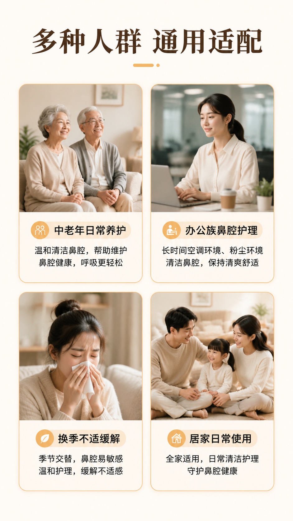 [第6屏] 目标人群展示，明确适用人群和场景。本屏选择人群适配… - 图片创意预览