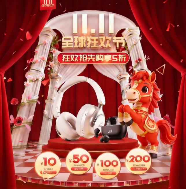 把这匹小马融入到第二张图片预览效果