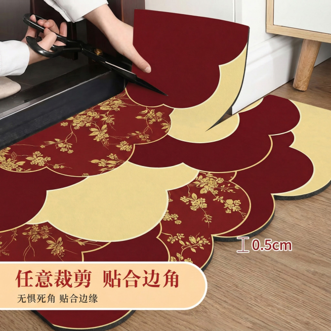 把图2的地毯换成图1的地毯，图1的地毯厚度0.5cm预览效果