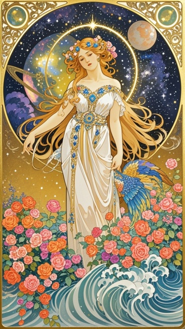 维纳斯女神站在画面中间预览效果