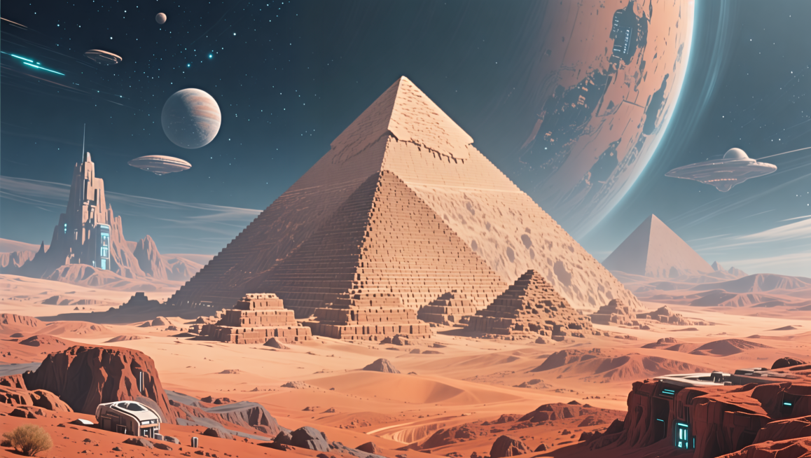 生成火星金字塔预览效果