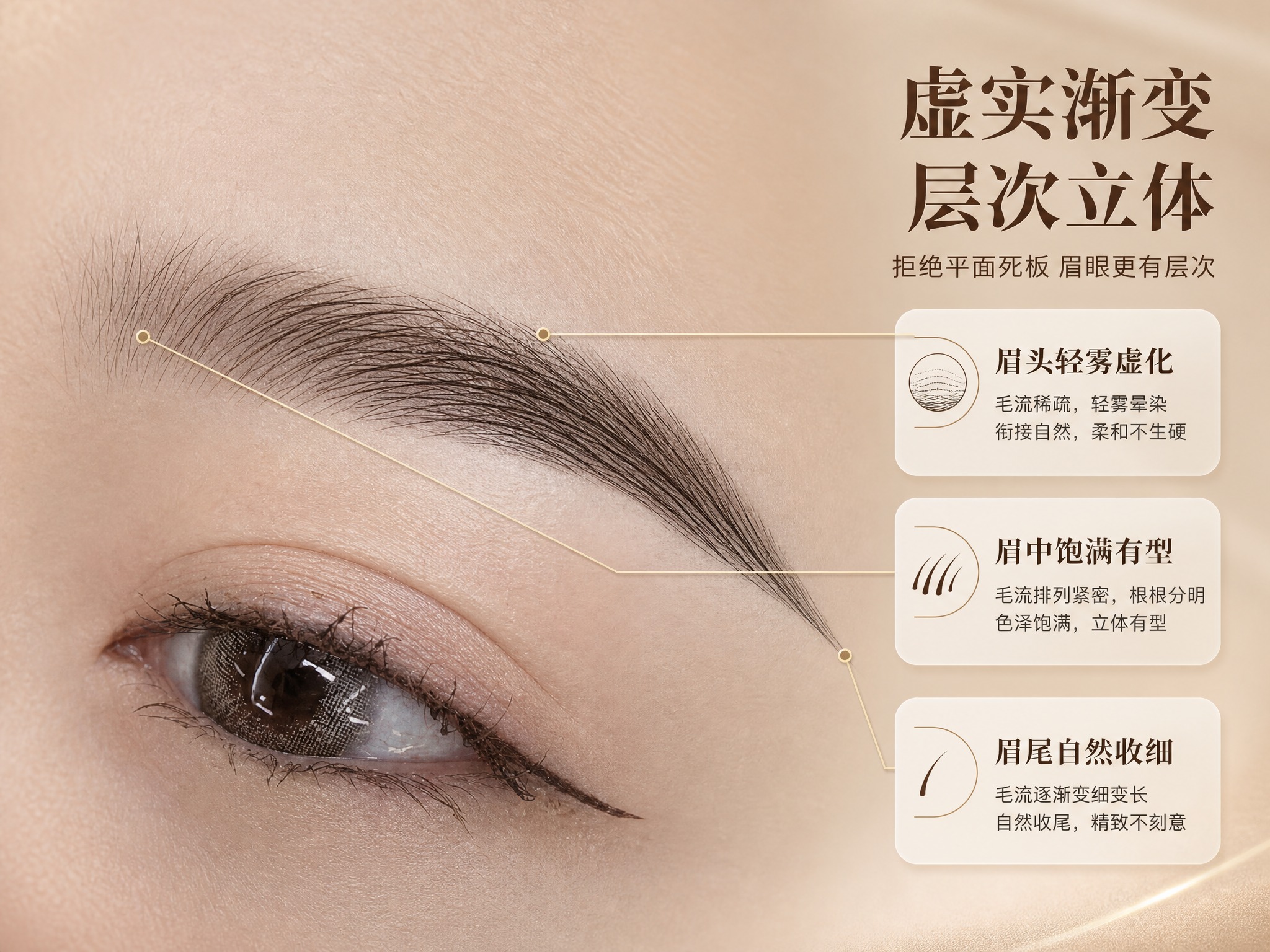 [商品] 使用【图2】真实纹眉效果实拍图；保留眉毛的真实毛流走… - 图片创意预览