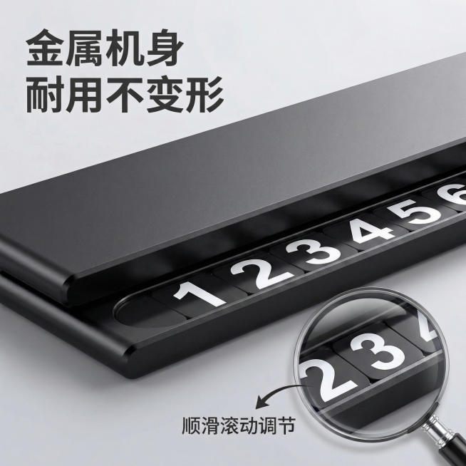 参考第二张图的金属灰黑色颜色，把第一张图中产品的颜色调整成一致的深黑色金属质感，保持产品造型、文字、布局和背景都不变预览效果
