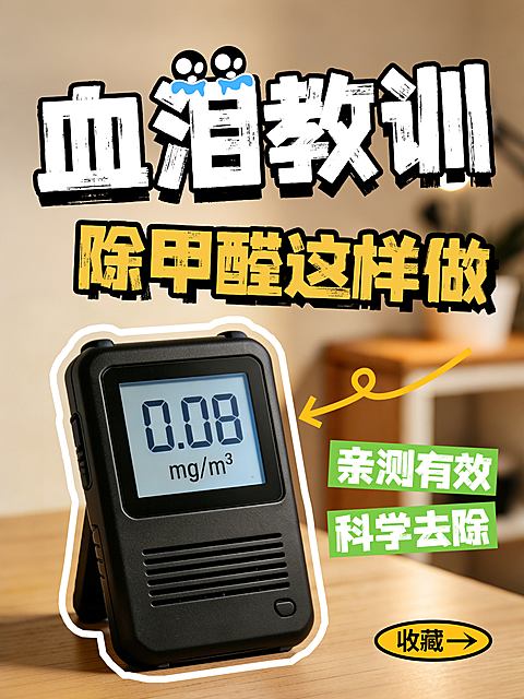 家居除甲醛装修科普技巧小红书封面