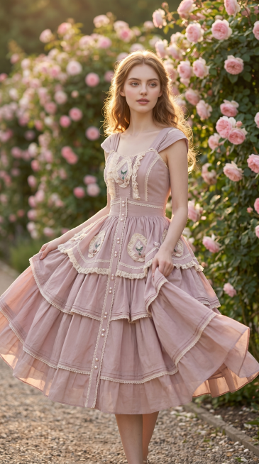 9:16 竖版，竖屏全身动态构图，电商服饰氛围感摄影，8K 超高清，超写实商业摄影，杂志级电影感排版。画面主体为严格 1:1 还原图 2 的白人年轻女性模特，完全还原模特的五官、身形、浅金棕色微卷中长预览效果