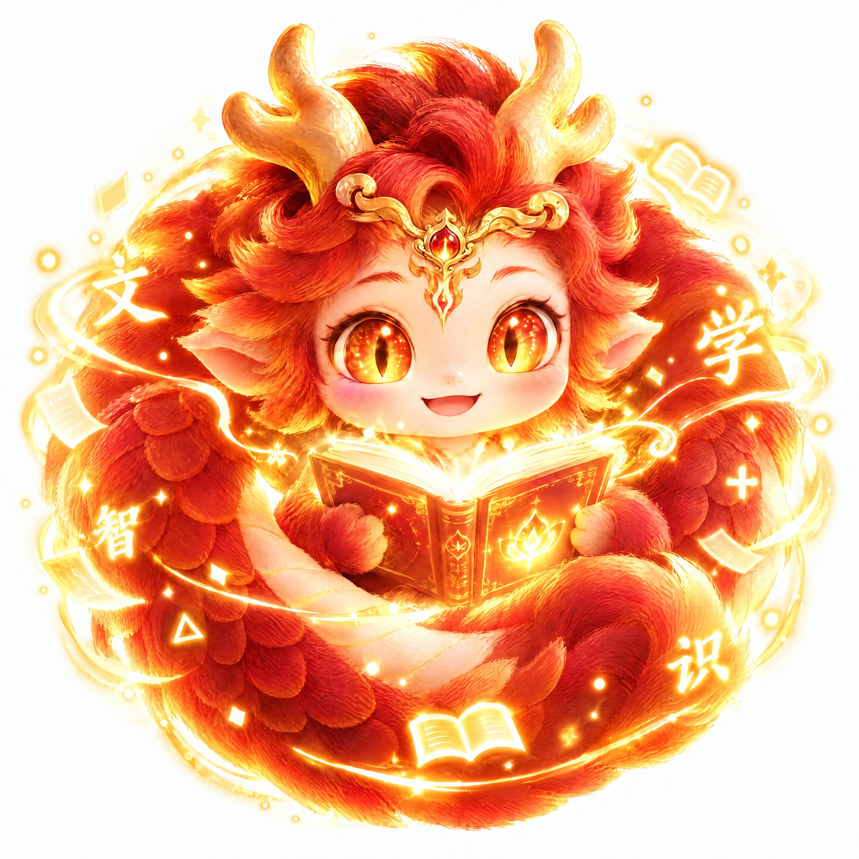 在这只烛阴神兽的额头加上同款华丽金色额饰：中间镶嵌一颗红宝石，… - 图片创意预览