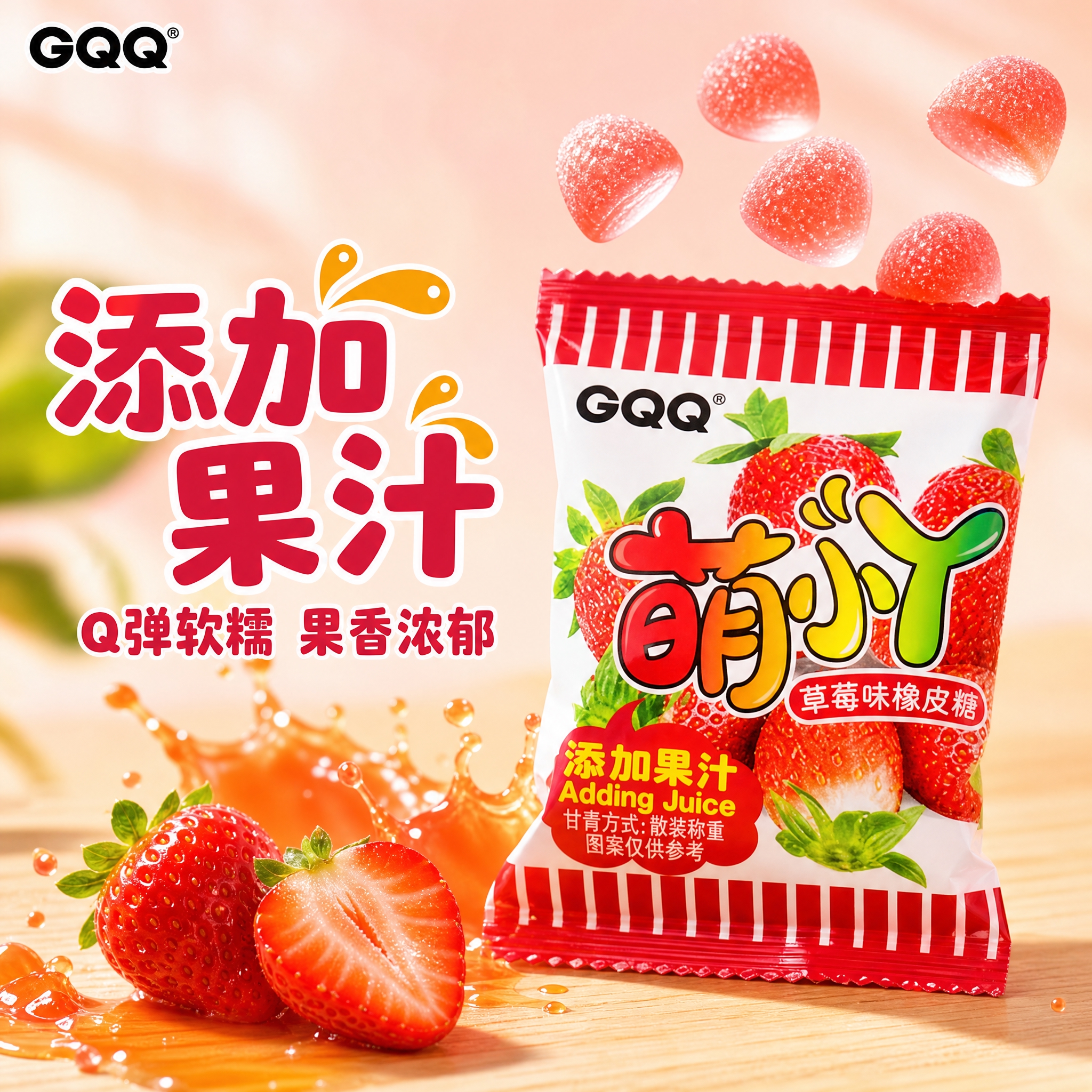 [主图-1] GQQ萌丫果汁软糖 首图点击率图，唯一任务：用果… - 图片创意预览