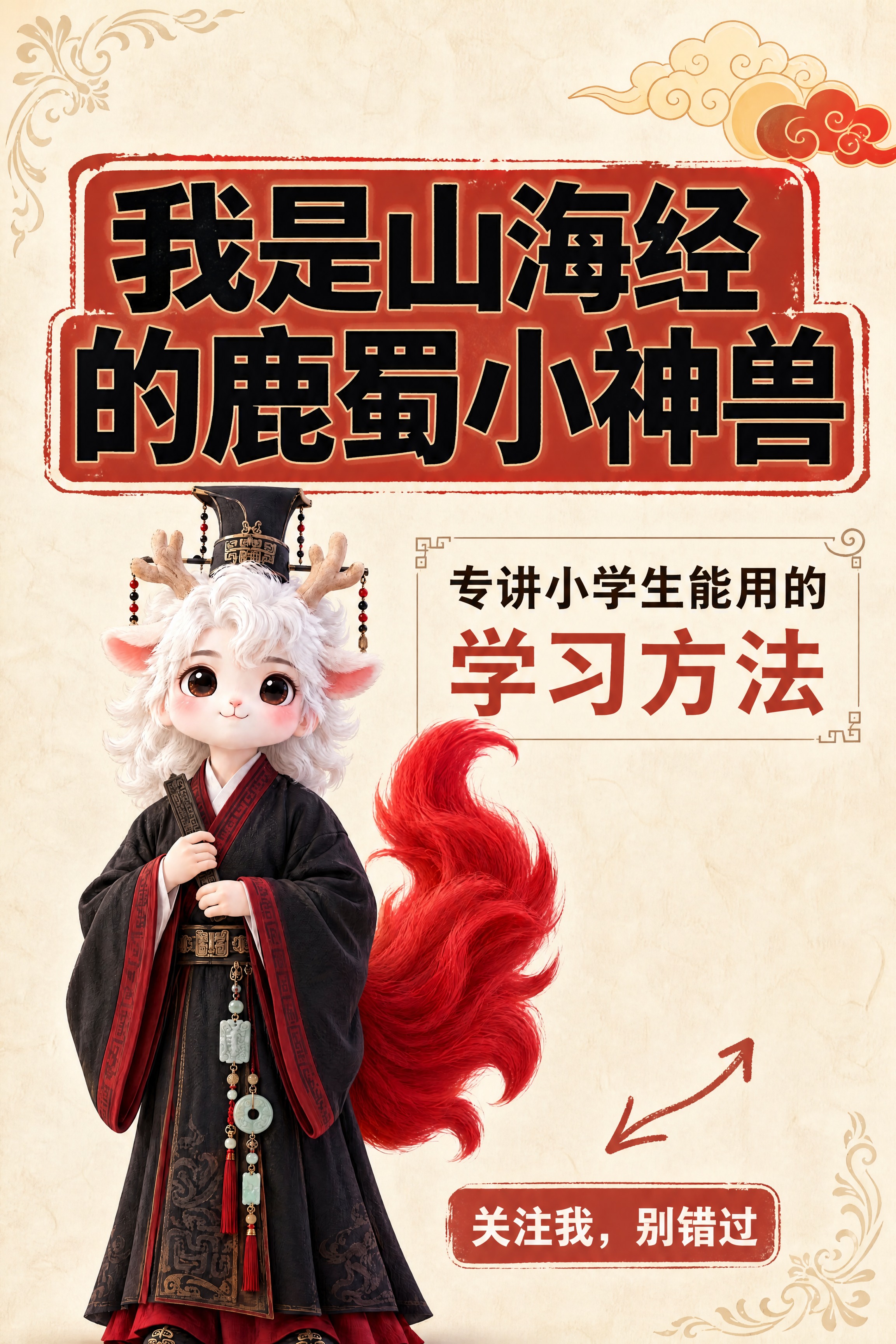 小红书笔记大字封面，配图大字，国风教育风，版式精美，小红书笔记… - 图片创意预览
