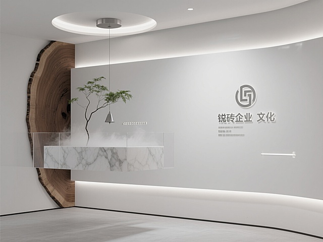 极简风格文化墙思路