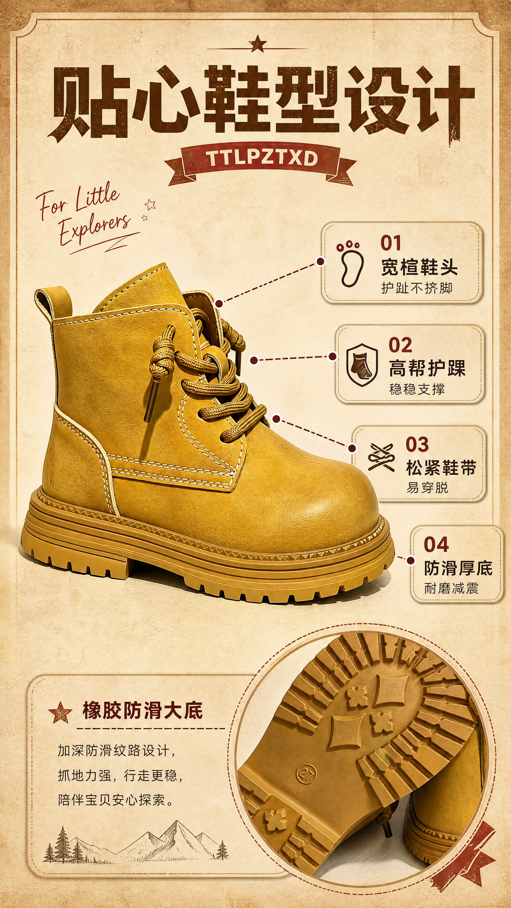 [商品] 使用【图5】黄色款侧面全貌、【图1】鞋底特写；保留鞋… - 图片创意预览