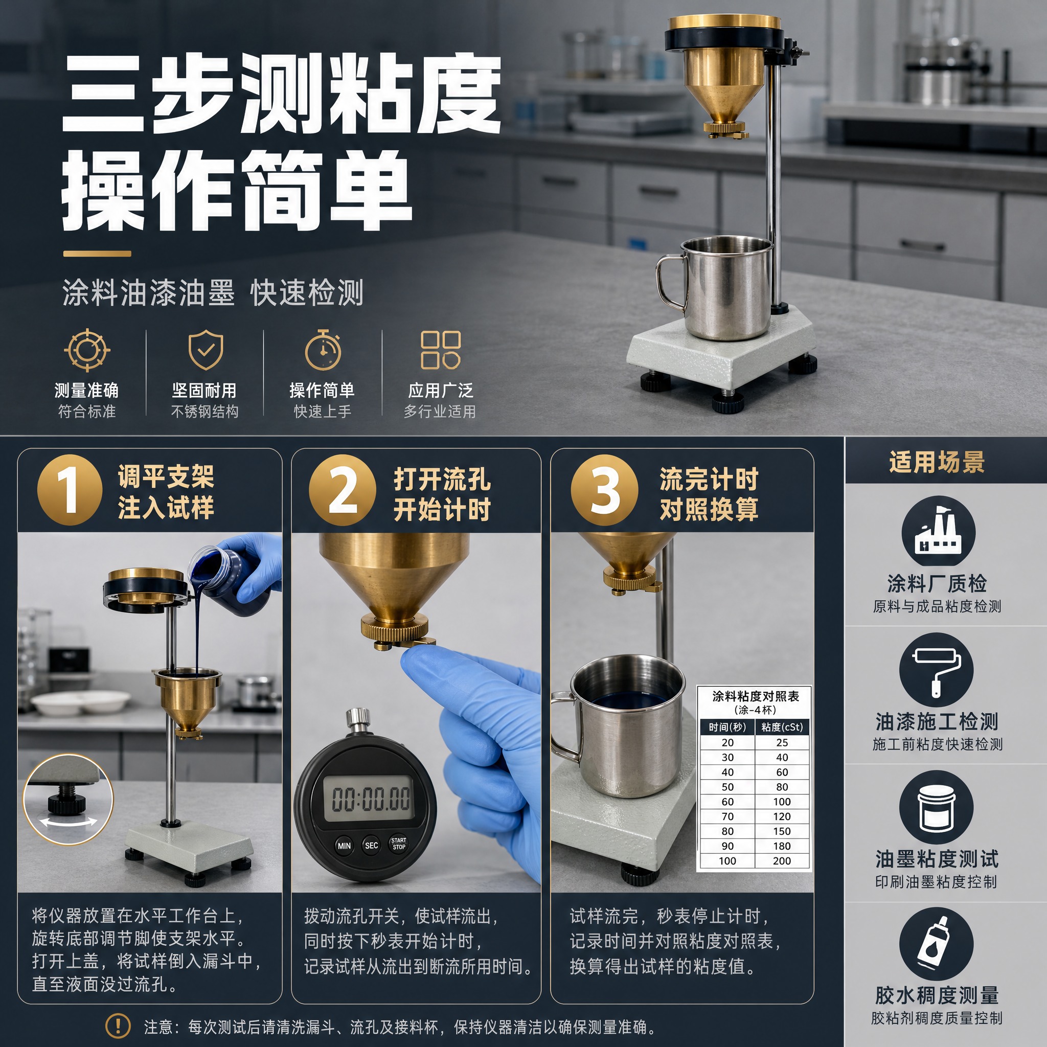 [主图-4] 使用操作步骤与适用场景展示。 [统一基调] 专业… - 图片创意预览