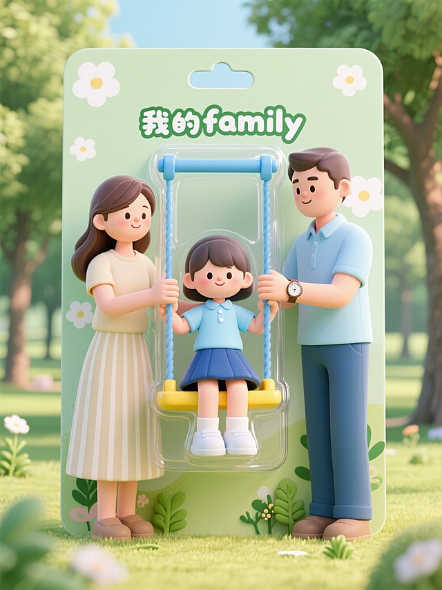 我的“一家三口”黏公仔手办土