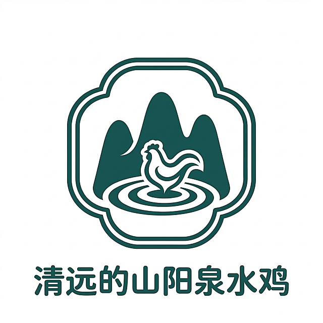 再次调整logo尺寸：进一步缩小中心图形图案，进一步放大品牌文字，保持原设计风格、结构和配色不变