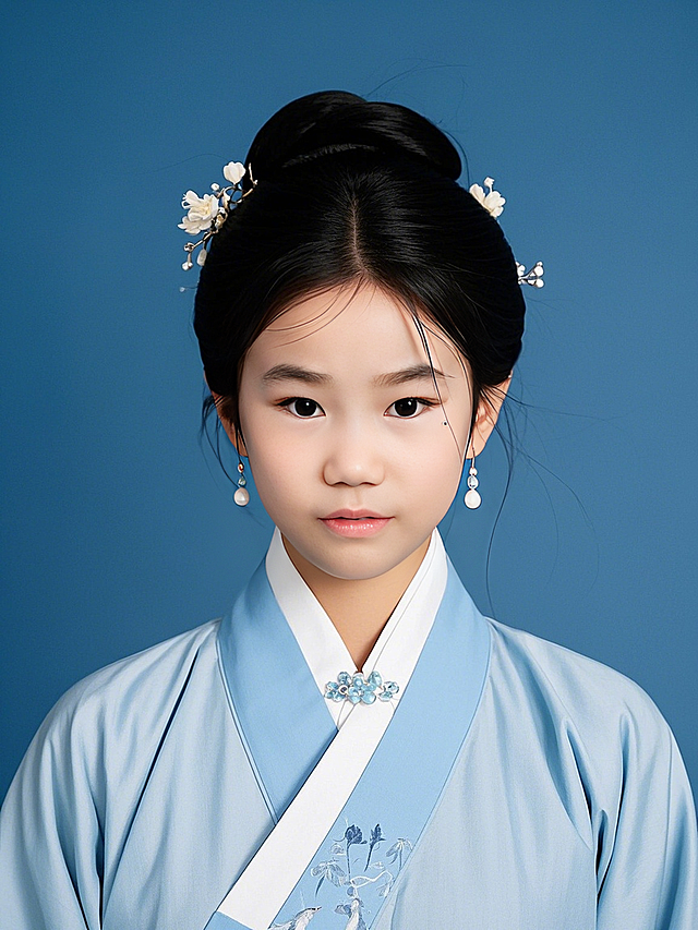 将小朋友照片生成国风个人照