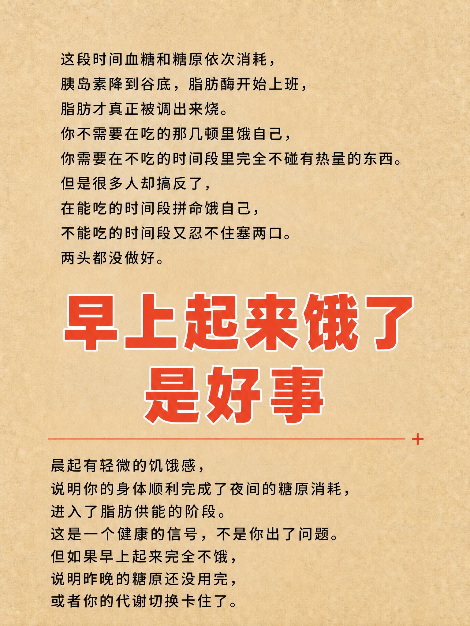 将这张图重新设计为新的小红书减脂科普内页（解决方案：12小时空… - 图片创意预览