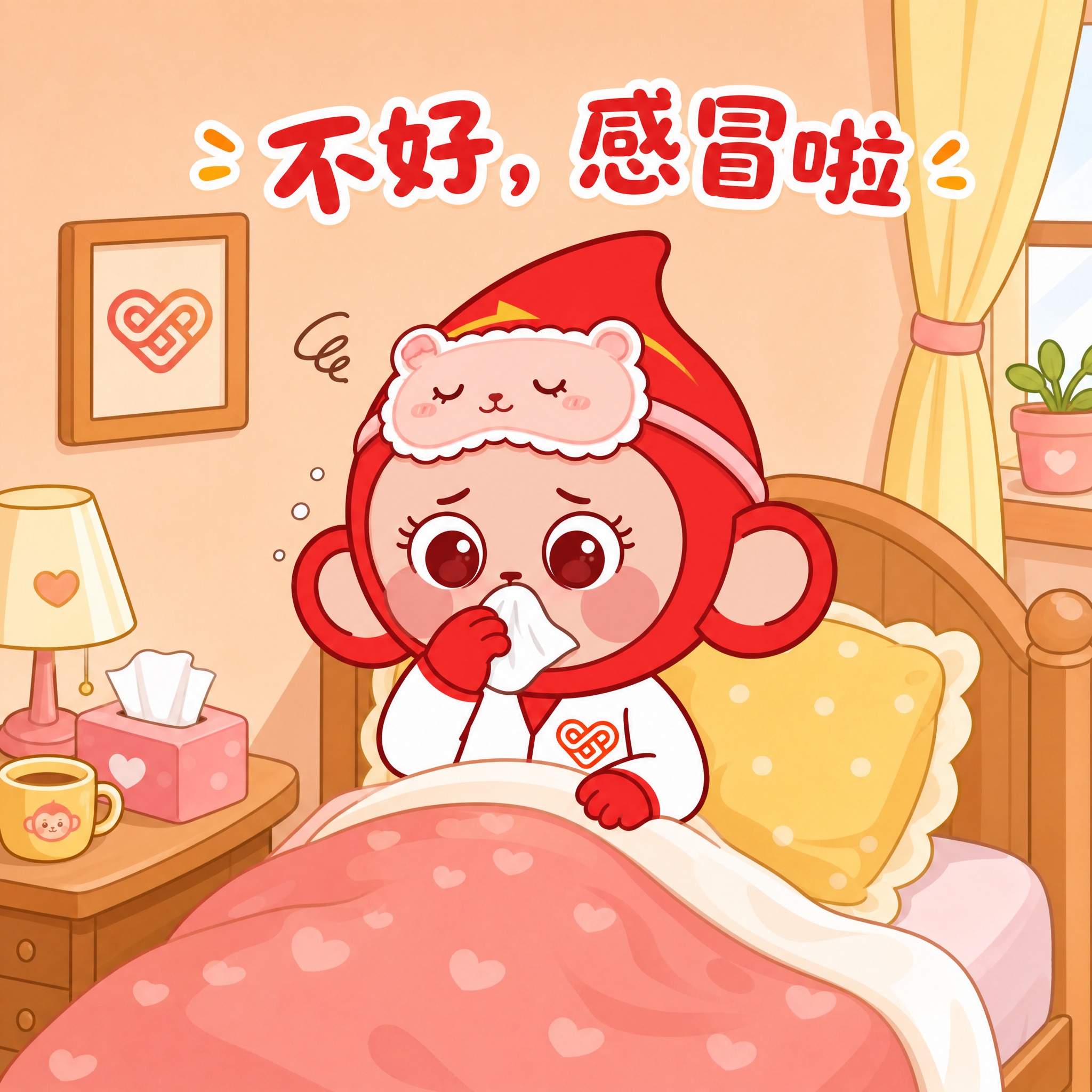基于参考图中的连云港市中心血站IP形象“连小血”猴子形象，设计… - 图片创意预览