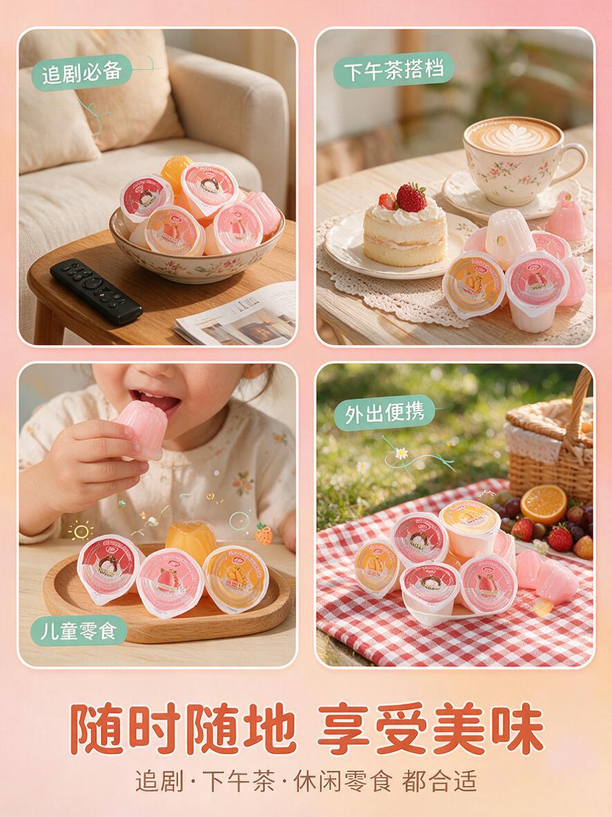 [商品] 使用【图1】的果冻组合，保留三种口味果冻杯的外观、颜… - 图片创意预览