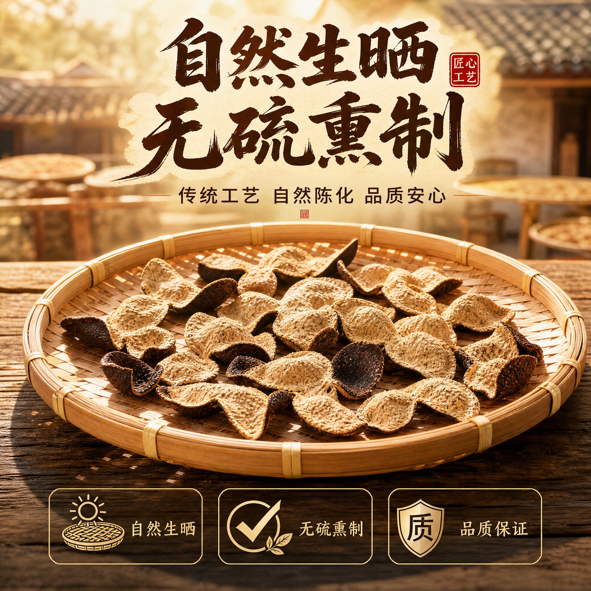 [主图-5] 自然生晒无硫熏制 工艺与信任背书，突出传统工艺与… - 图片创意预览