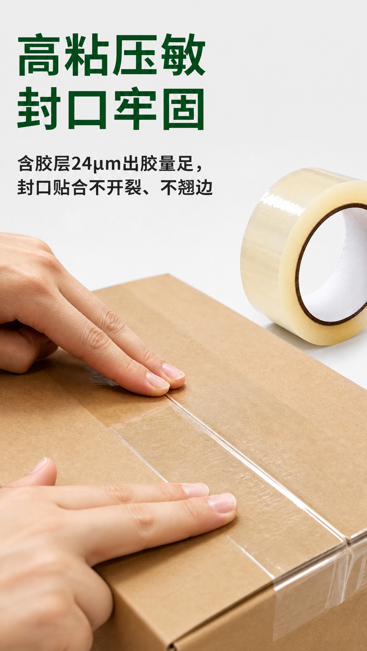 [商品] 使用【图1】透明米黄色封箱胶带，保留胶带卷的圆柱形态… - 图片创意预览