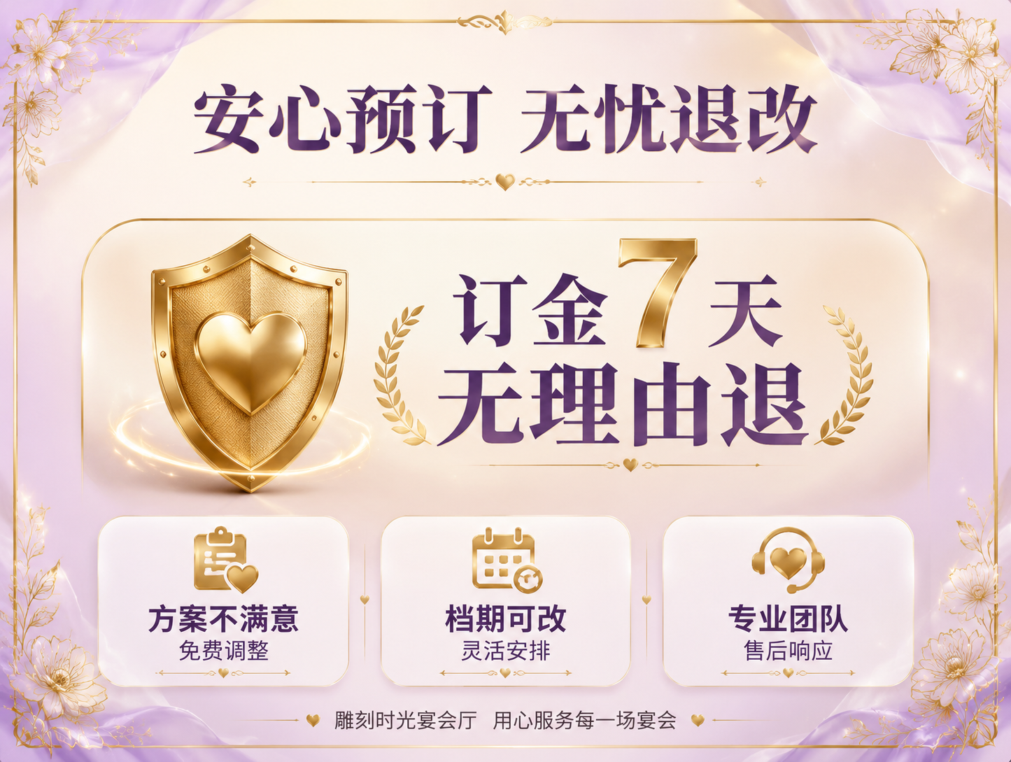 [商品] 无实物商品，为售后保障信息页；使用金色盾牌、爱心、日… - 图片创意预览