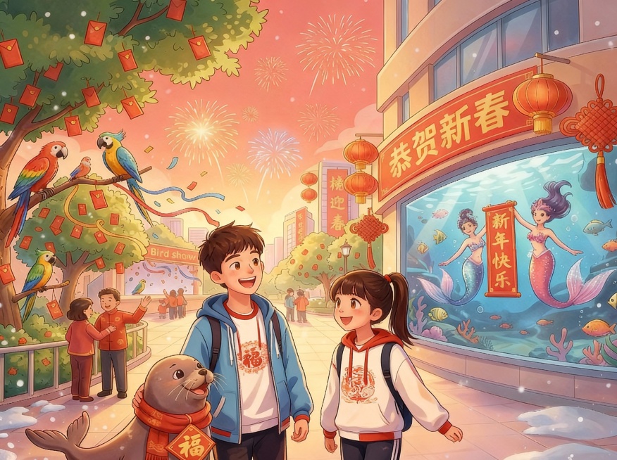 帮我把这张图上的人物变成两个大学生预览效果