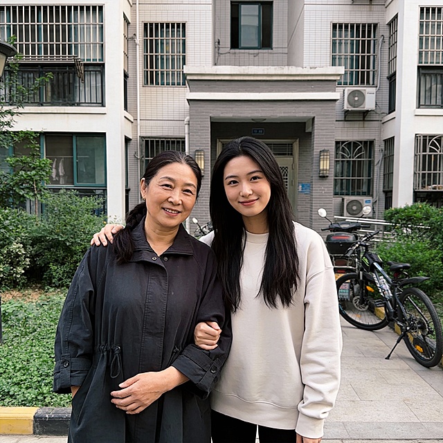 日常生活快照，非特定构图与打光，随手一拍的感觉，真实场景，一对中国母女，50岁的母亲和25岁的女儿，不同风格的母女，逼真，现实感，真人感，母女合影。生成20张