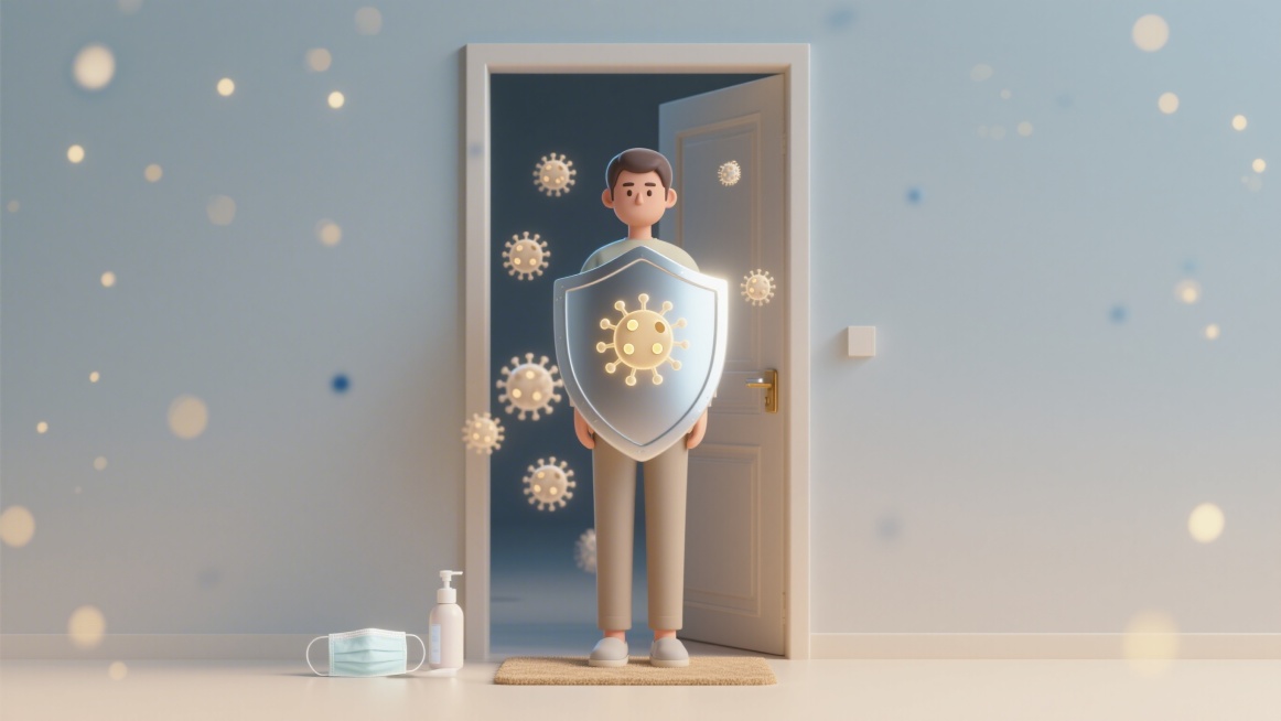 3D插画风格，C4D渲染，OC渲染，Blender建模，柔软光线，低饱和度柔和色调，莫兰迪色系，光滑材质，细腻纹理，影棚打光，8k分辨率，超细节，极简场景构图，人物居中半身，背景纯净淡色渐变，人物站在预览效果