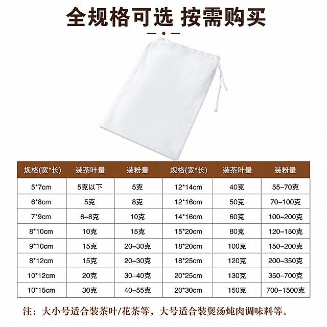 使用电商主图技能生成5张比例1:1的电商主图，适配平台为淘宝/天猫，商品为「图片1」「图片1」，商品卖点为无纺布一次性过滤袋 隔渣细密抽绳过滤葡萄酒煲汤隔渣袋卤料袋，