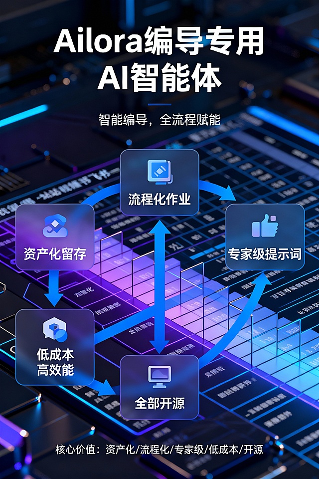 Ailora · 编导专用 AI 智能体
一站式短视频内容创作流程化解决方案
一、 产品定位
Ailora 是一款基于飞书多维表格深度定制，集成了 DeepSeek与豆包等大模型能力的生产力工具。它专为短视频编导、自媒体创作者、企业号运营者打造，将碎片化的 AI 对话转变为流程化、可留存、可复用的标准化流水线，无需复杂编程和代码，复制粘贴即可实现从账号定位到批量获客的全链路高效创作。
二、 核心价值：为什么选择 Ailora？
1. 资产化留存：不同于传统对话式 AI，Ailora依托飞书表格，让每一次创意、选题、文案都有据可查，形成团队独有的“内容资产库”。
2. 流程化作业：严格遵循内容创作逻辑（定位 → 选题 → 文案 → 优化），像工厂流水线一样稳定产出内容。
3. 专家级提示词：内置编导行业 2 年深耕优化的“黄金提示词”，跨越小白与专业编导之间的逻辑鸿沟。
4. 低成本高效能：极低的学习与资金成本，实现从 1 到 N 的内容批量生产。
5. 全部开源： 不对底层逻辑做任何加密。所有的多维表格架构、工作流设置、以及核心提示词（Prompt）全部对用户公开透明。这意味着您可以根据业务需求随时进行二次开发，打造真正属于自己的私有化 AI 编导大脑。

---
三、 功能模块详述
第一阶段：战略定位与深度选题
- 【定位诊断表】：仅需单次输入，AI 自动梳理“我是谁、卖什么、解决什么痛点、服务谁”等核心维度，生成全局账号底色。
- 【爆款选题表】：内置多个爆款元素矩阵，支持方案 A/B 双模型产出。单次触发可生成超多高流量选题，确保内容既符合算法逻辑，又贴合品牌定位。
第二阶段：高转化文案创作
- 【爆款文案表】： 基于第一阶段的定位与选题，结合大模型底层逻辑，一键生成初稿。它确保了文案的架构完整，逻辑严密，且完美继承了账号的人设基因。
- 【同城实体获客表】： 针对线下商家痛点，定制化输出。一张表集成 流量型（抓眼球）、人设型（建信任）、成交型（促转化） 三大营销模型。配合高诱惑力的同城钩子，直接解决到店转化难题。
- 【开篇钩子（Hook）库】：“前 3 秒决定生死”。我们独立开发了钩子添加模块，内置了多种经过验证的黄金开头逻辑。AI 会根据你的选题，手动/自动匹配最能锁住注意力的“钩子”，确保用户在刷到你的一瞬间产生“必须看下去”的冲动。
- 【文案深度优化表】：告别 AI 感，注入编导灵魂。我们将两年的编导实战提示词（Prompt）注入其中，通过“视觉化改写”和“节奏切分”，将平铺直叙的解说词转化为五感化描述和呼吸感切分 ，制造语言的“鼓点”和张力，让每一行文字都具备极强的分镜感。
第三阶段：对标爆款与批量工业化
- 【对标文案改写】：粘贴短视频链接，通过插件一键提取文案，并结合自身定位进行“去同质化”改写，实现爆款逻辑复用。
- 【作品数据洞察】：快速抓取对标作品的点赞、播放等全维度数据，用数据指导创作方向。
- 【主页批量采集】：支持一键提取目标作者主页全部作品及其文案，支持批量化改写。
- 【关键词批量获客】：输入关键词，批量抓取抖音相关热门作品，快速捕捉行业风向。

---
四、 持续迭代与成长计划
- 持续更新： 我们将根据短视频平台的算法变化，定期更新内置的选题库与文案模型，确保内容永远走在流量前沿。
- 持续迭代： 智能体功能将根据用户反馈不断进化。2.0 版本只是起点，未来我们将引入更多维度的插件与更深度的 AI 逻辑，持续为您降低创作门槛。
- AI算力：极低的文案提取、改写、批量获取等算力成本。（提醒：文案提取、批量提取、数据获取等功能需要AI算力，可按需购买）

---
五、 核心优势对比
暂时无法在飞书文档外展示此内容

---
六、 结语
Ailora 2.0 不仅仅是一个 AI 工具，它是一套数字化的编导大脑。我们把最复杂的逻辑留给了提示词和表格，把最简单、最高效的创作体验留给了你。Ailora编导专用3.0更全面更高效版本持续开发中...
七、客户支持与教学中心
[ 教程中心 ]
- 此处留空
[ 客服支持 ]
[图片]
WX:aiipgc
八、©️版权声明
1. 本工具及其内置的提示词工作流、多维表格逻辑架构均由 Ailora 团队原创开发。
2. Ailora工作流、逻辑链、Prompt享有本产品及相关技术方案的知识产权。
3. 未经正式书面授权，请勿将本工具或其核心逻辑进行二次分发、转售或用于商业牟利。
4. 感谢您对原创成果的尊重与配合。
