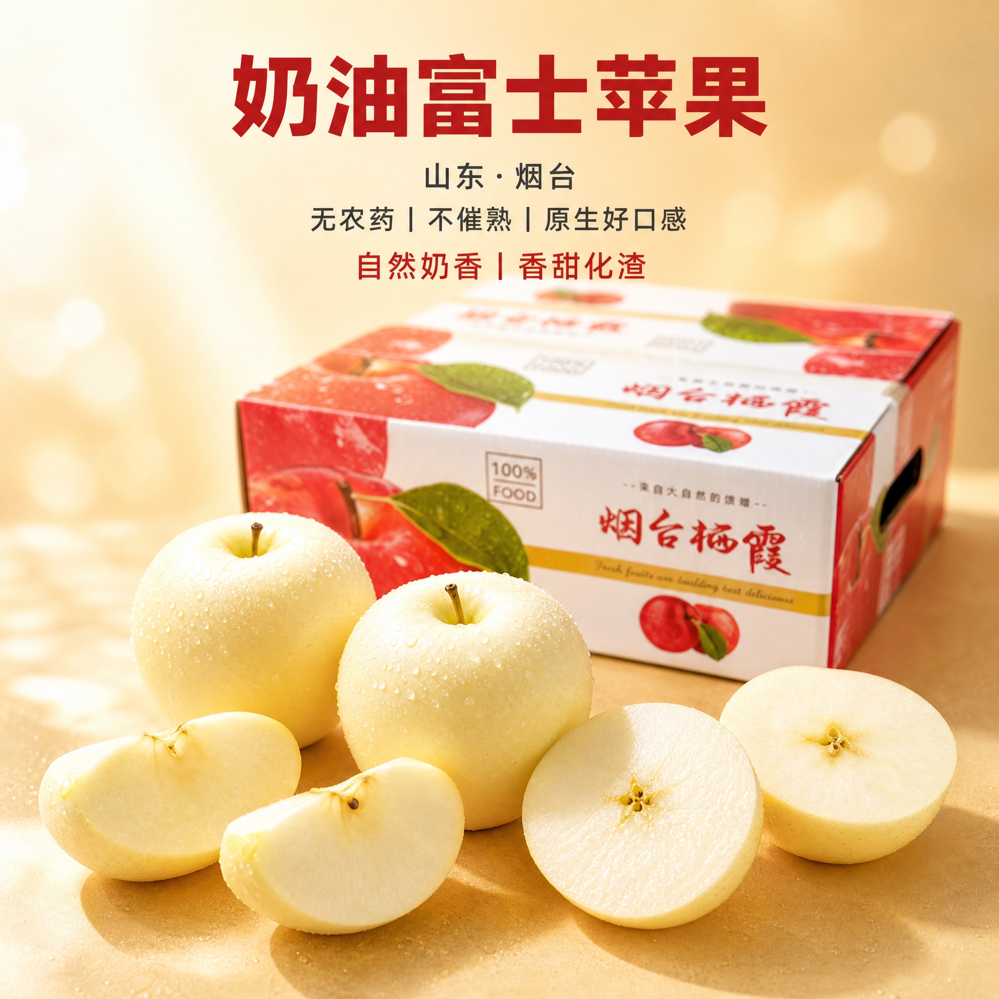 京东电商主图，800×800像素，1:1比例，背景为浅暖金色渐… - 图片创意预览