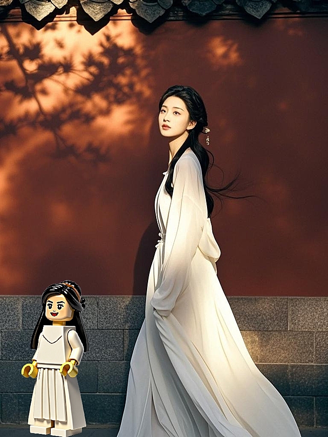 中式古典优雅，国潮风与微缩艺术结合，水墨光影映衬，展现独特美感。