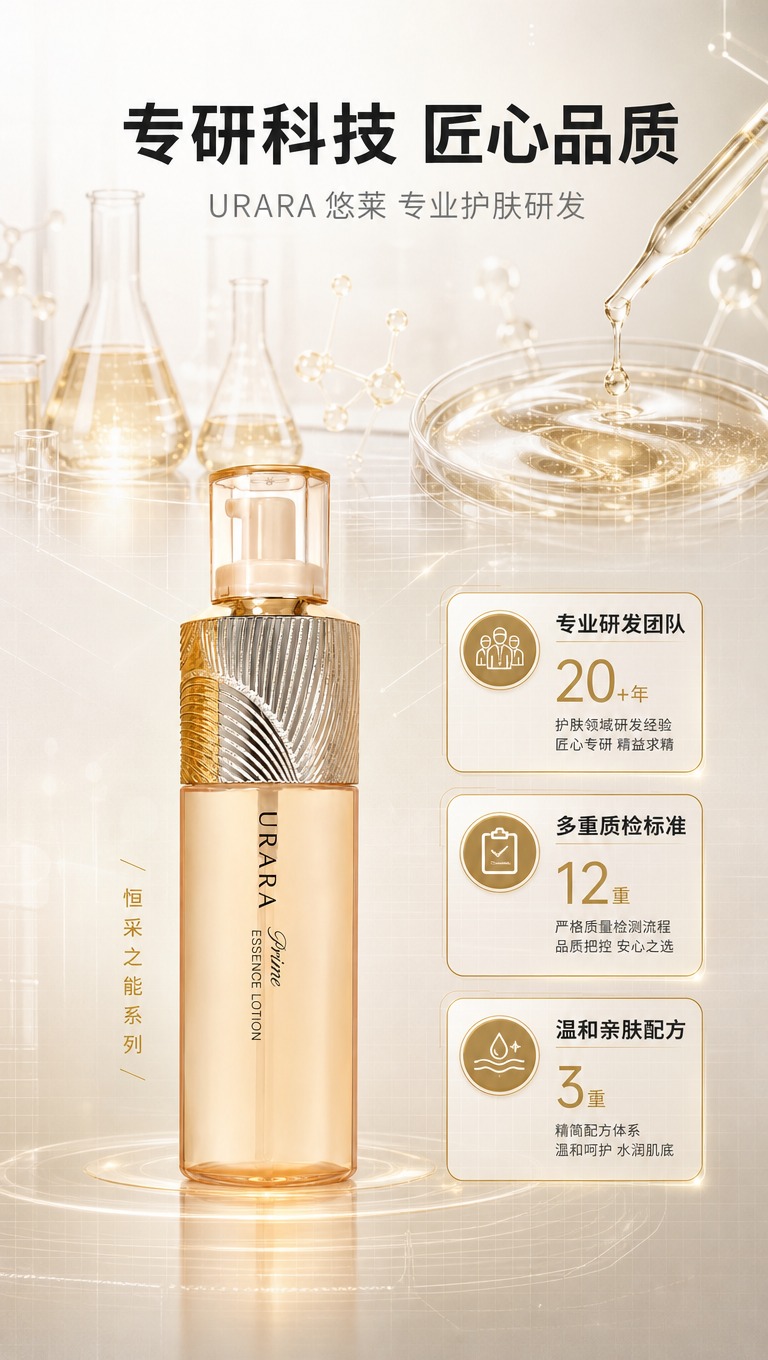 [商品] 使用【图1】URARA悠莱恒采之能精华水；保留透明琥… - 图片创意预览