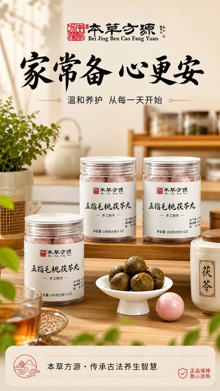 [商品] 使用【图1】本草方源五指毛桃茯苓丸产品图；保留罐身、… - 图片创意预览