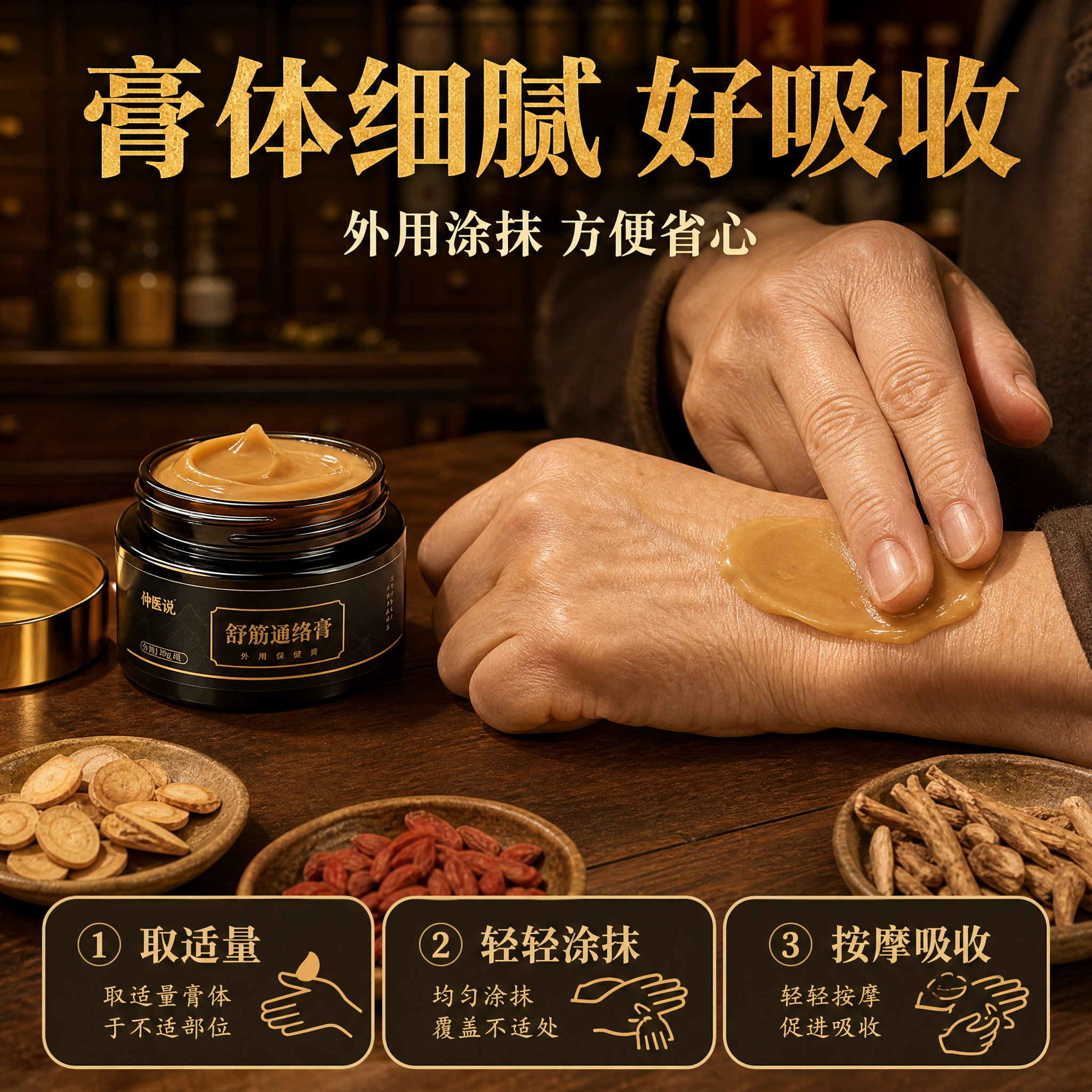 [主图-3] 质地展示与使用方式 中老年外用涂抹 拼多多主图… - 图片创意预览
