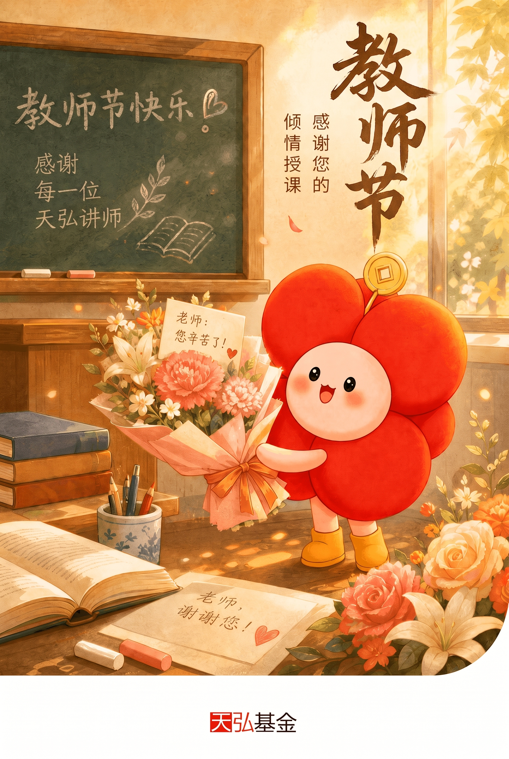 桃李芬芳师恩难忘改成感谢您的倾情授课；教书育人春风化雨感恩有您… - 图片创意预览
